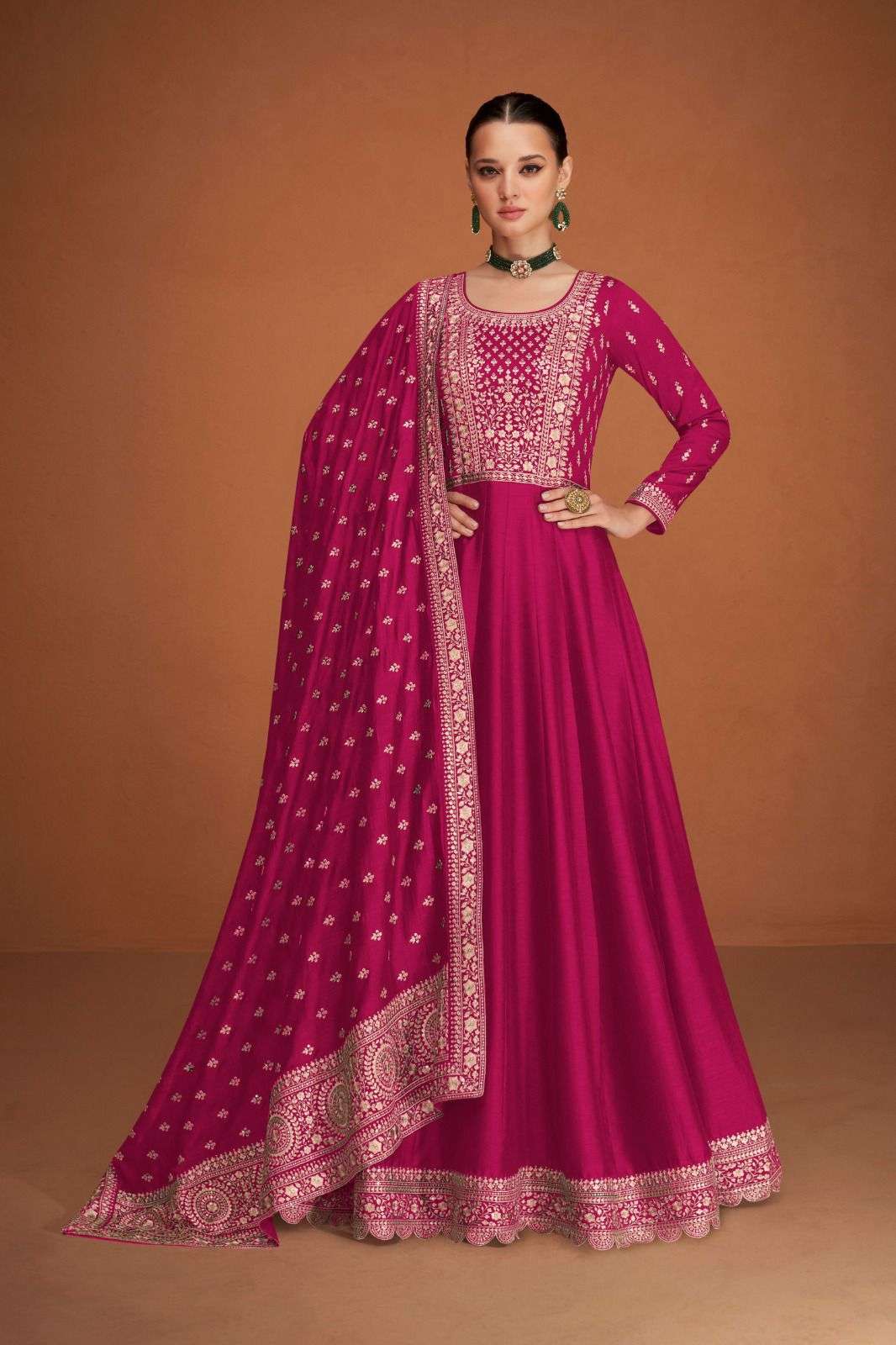 veera by aashirwad creation stylish look designer party wear dress latest catalogue design 2023 