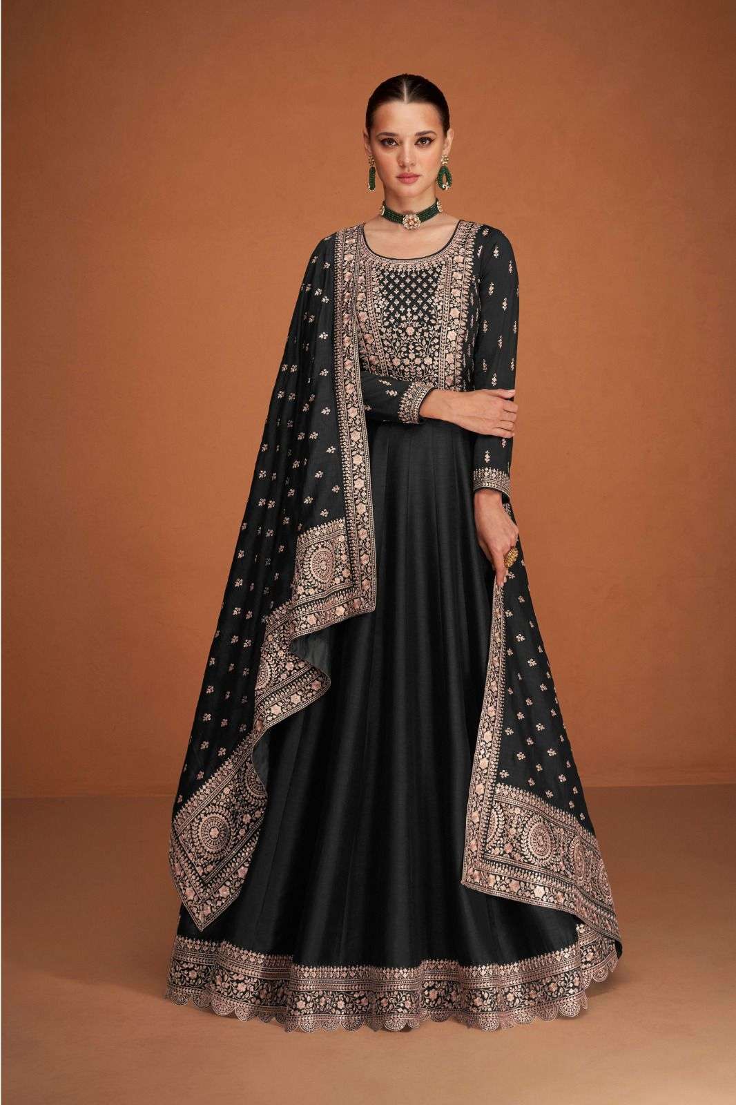 veera by aashirwad creation stylish look designer party wear dress latest catalogue design 2023 