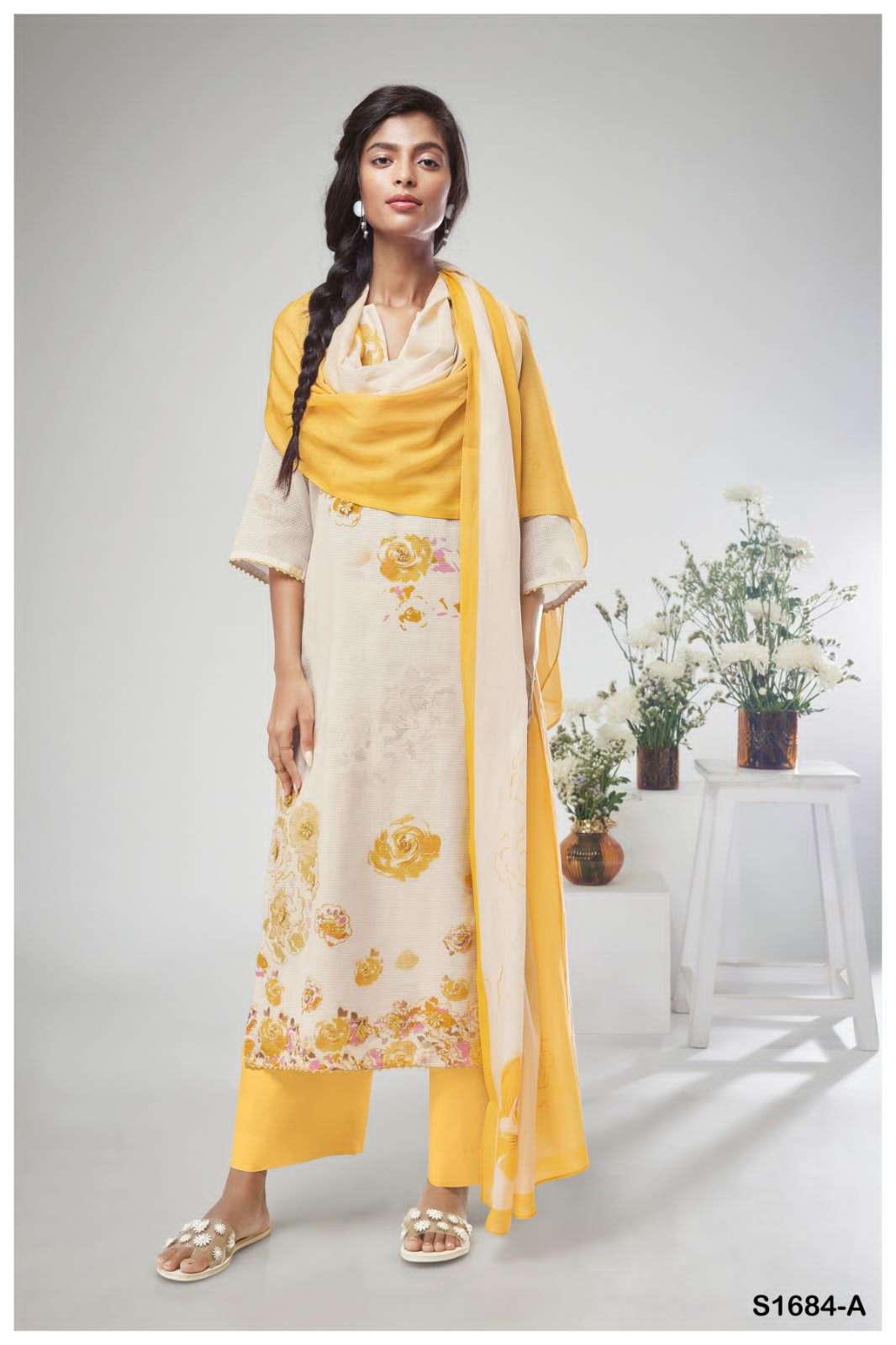 warhi 1684 series by ganga exclusive designer dress material catalogue latest collection 2023 
