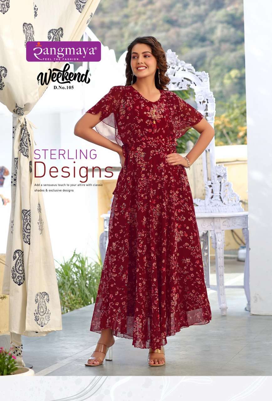 Mittoo Pakhi Fancy Wear Long Anarkali Kurti Collection Design Catalog
