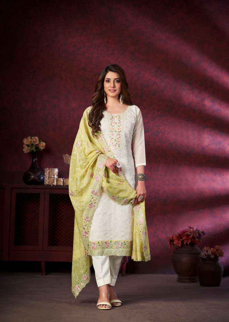 white lotus vol-4 by vianna trendy designer salwar suits latest catalogue collection 2023 