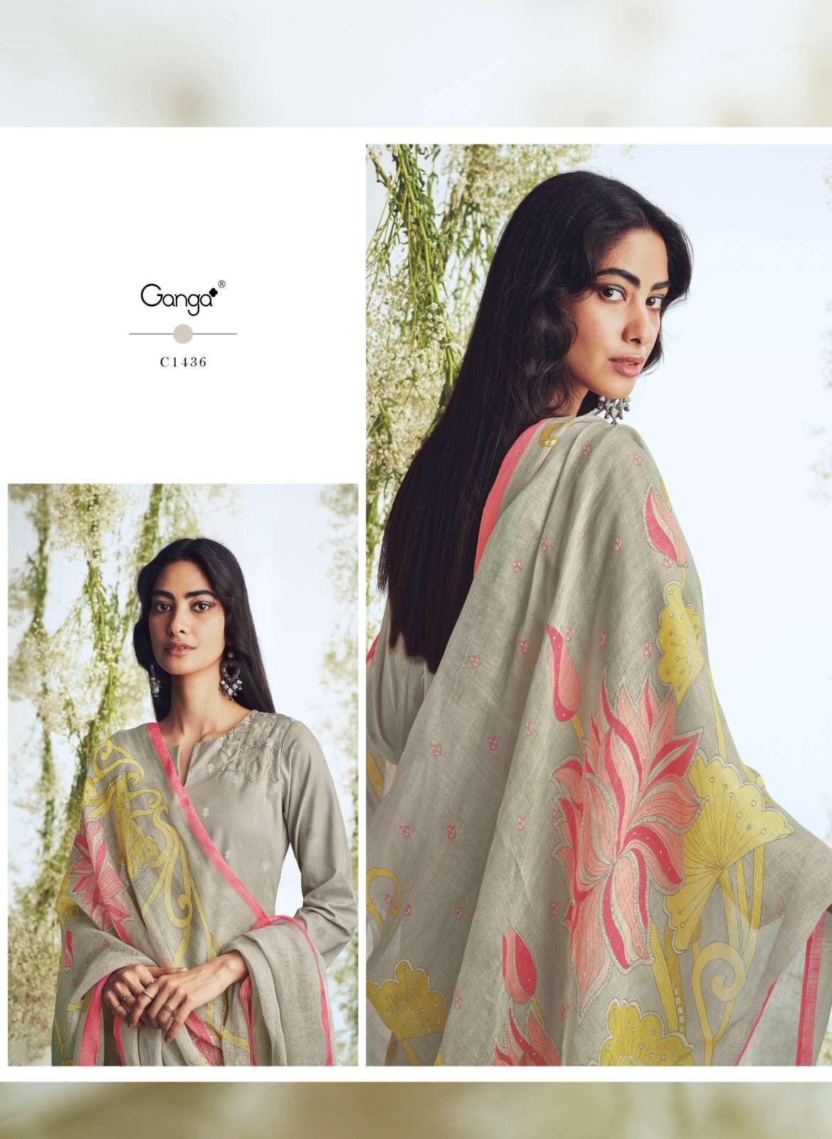asraar 1432-1437 series by ganga premium cotton designer salwar kameez catalogue design 2023
