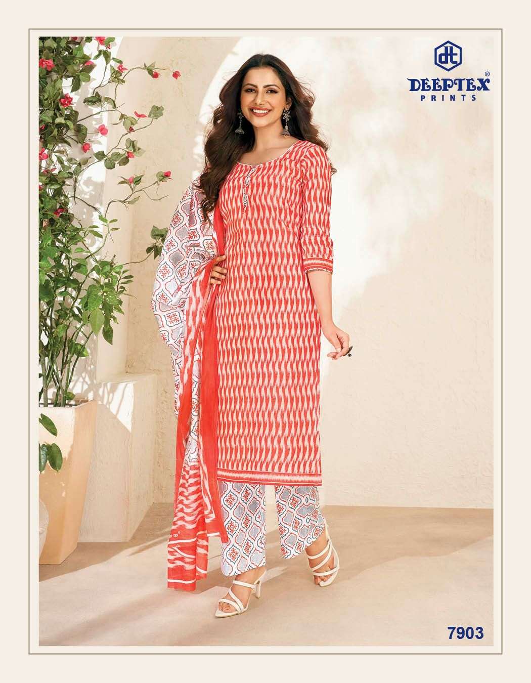 deeptex miss india vol-79 7901-7926 series fancy designer dress material catalogue wholesale collection surat