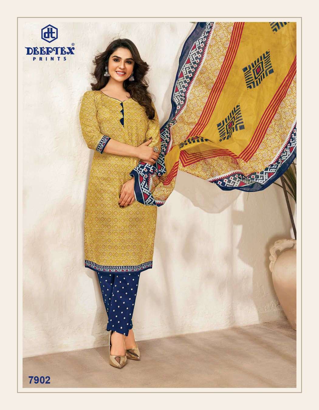 deeptex miss india vol-79 7901-7926 series fancy designer dress material catalogue wholesale collection surat