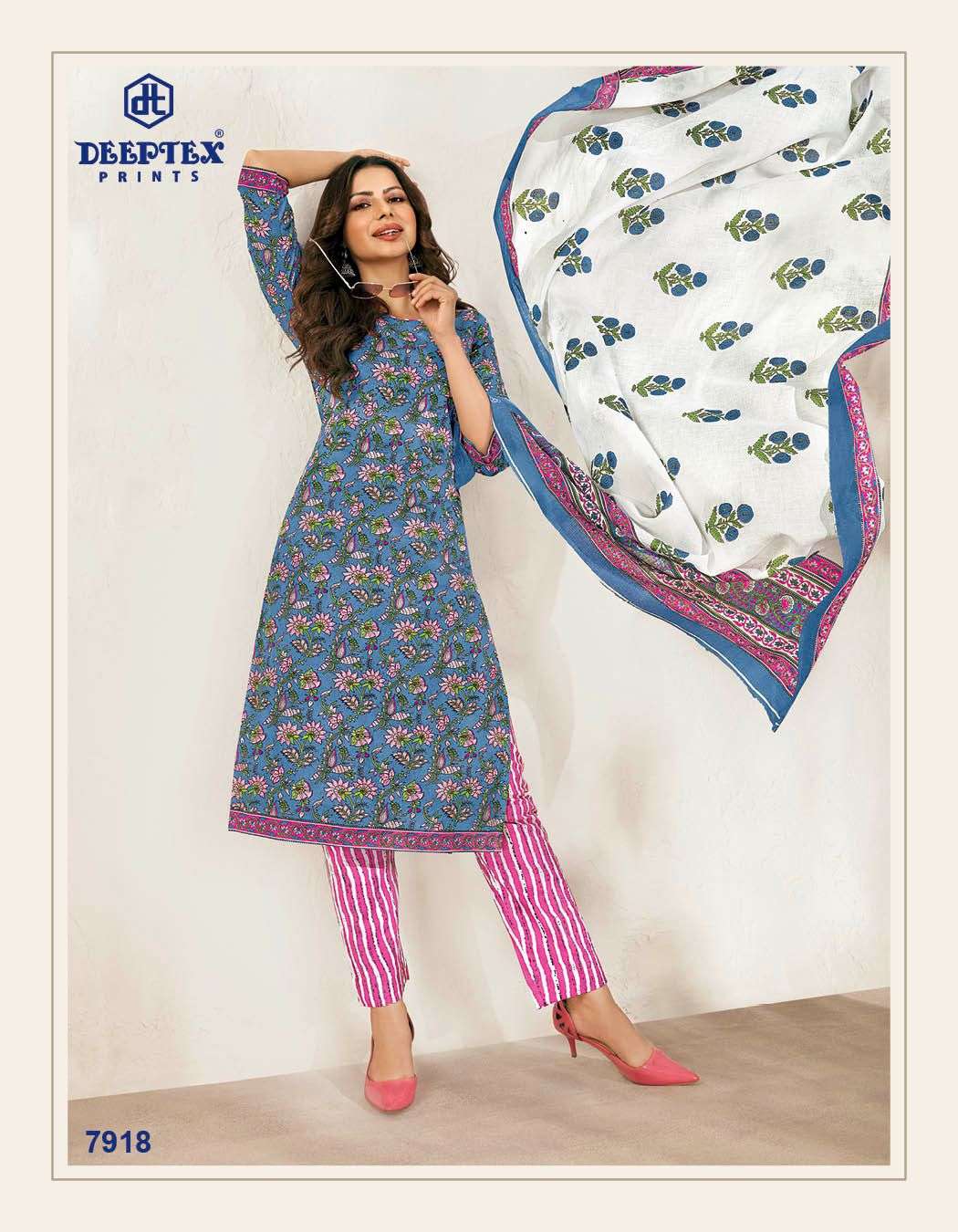 deeptex miss india vol-79 7901-7926 series fancy designer dress material catalogue wholesale collection surat