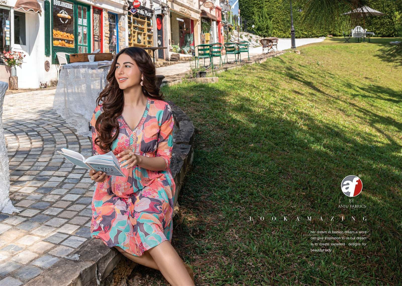 dream girl vol-2 by anju fabrics premium chiffon designer kurtis catalogue collection 2023