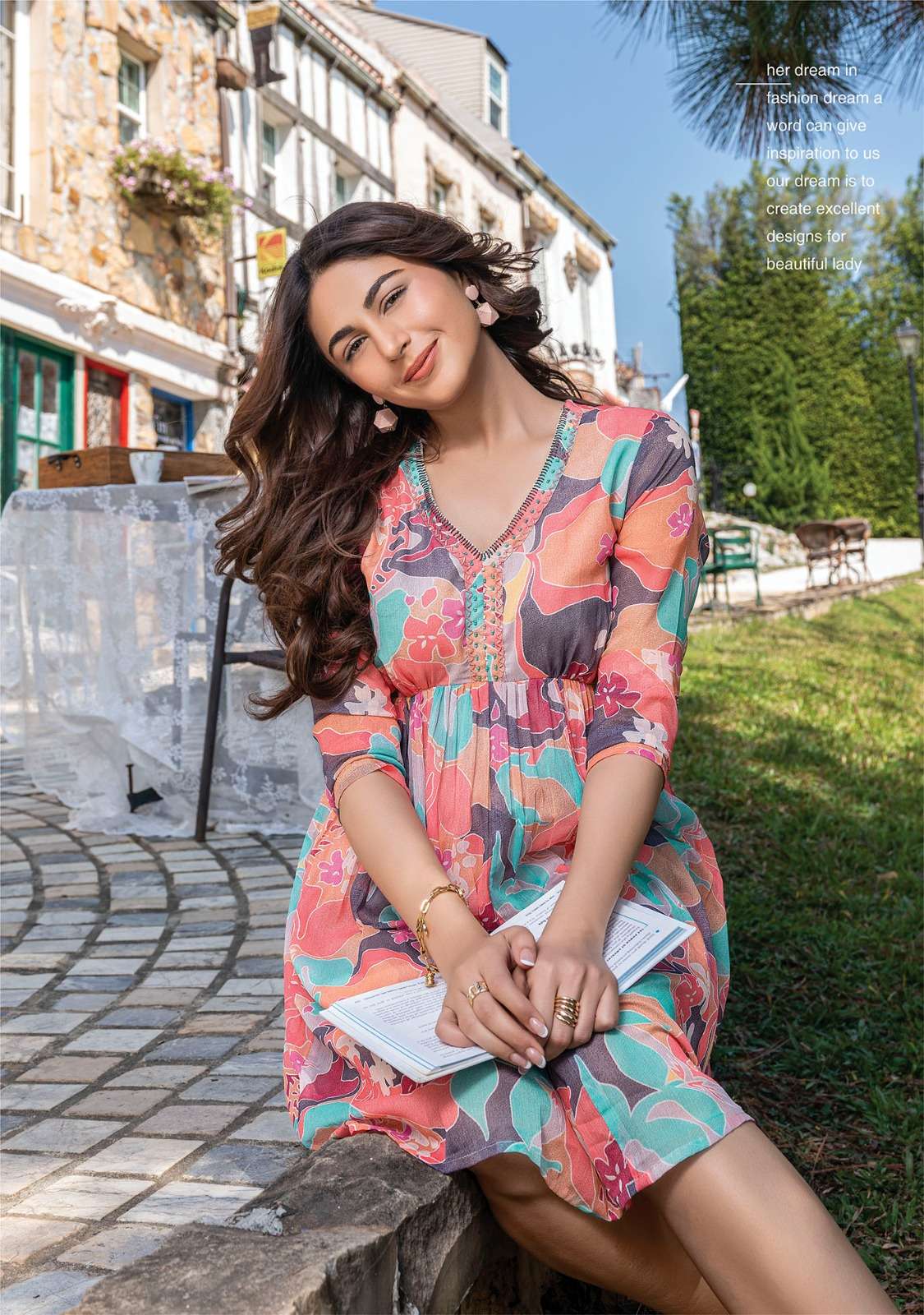 dream girl vol-2 by anju fabrics premium chiffon designer kurtis catalogue collection 2023