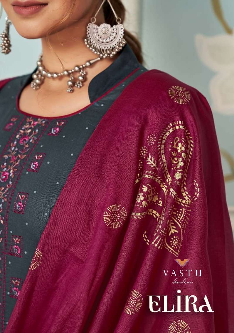 elira by vastu tex stylish designer salwar kameez catalogue manufacturer surat