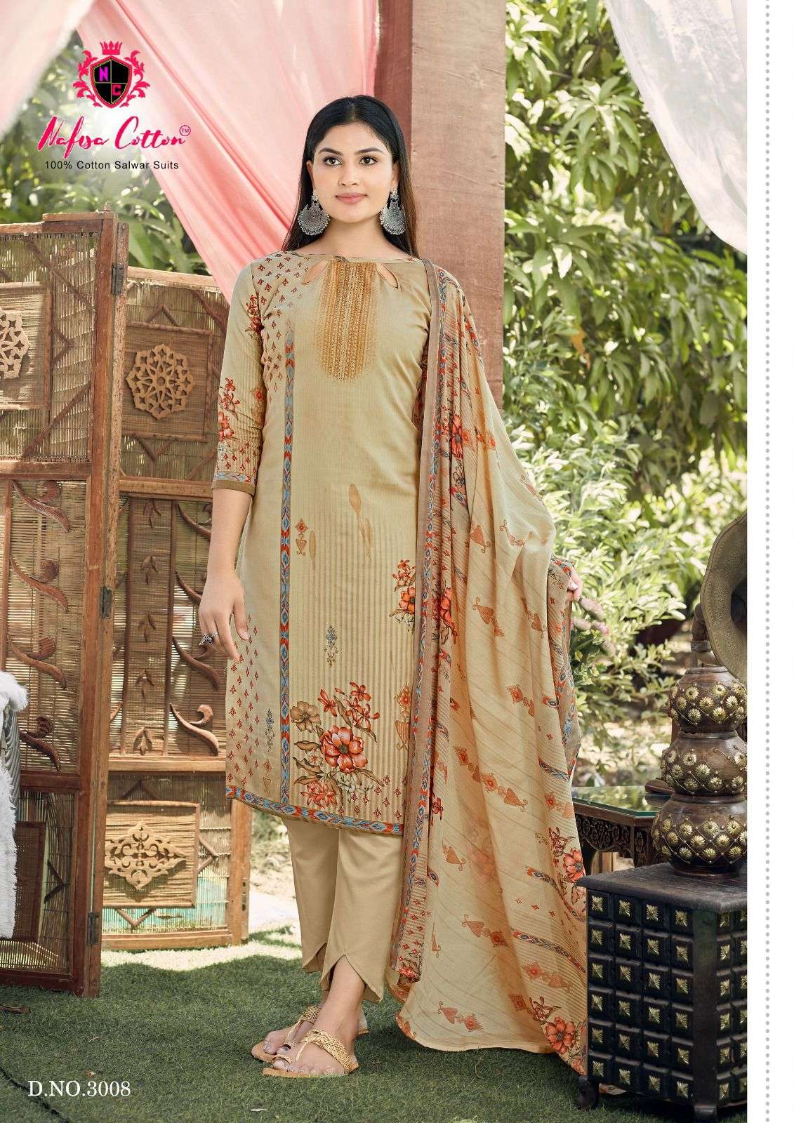 esra karachi suits vol-3 by nafisa cotton pure soft cotton designer salwar kameez catalogue manufacturer surat