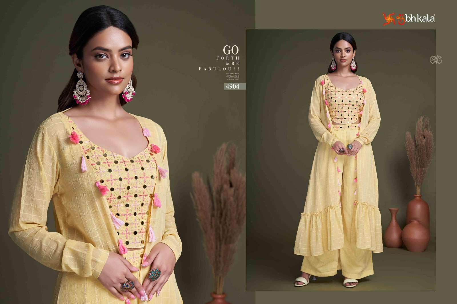 FLORY VOL. 38 mbroidered Stitched Koti Style Palazzo Co-Ords Set Kurti  Wholesale