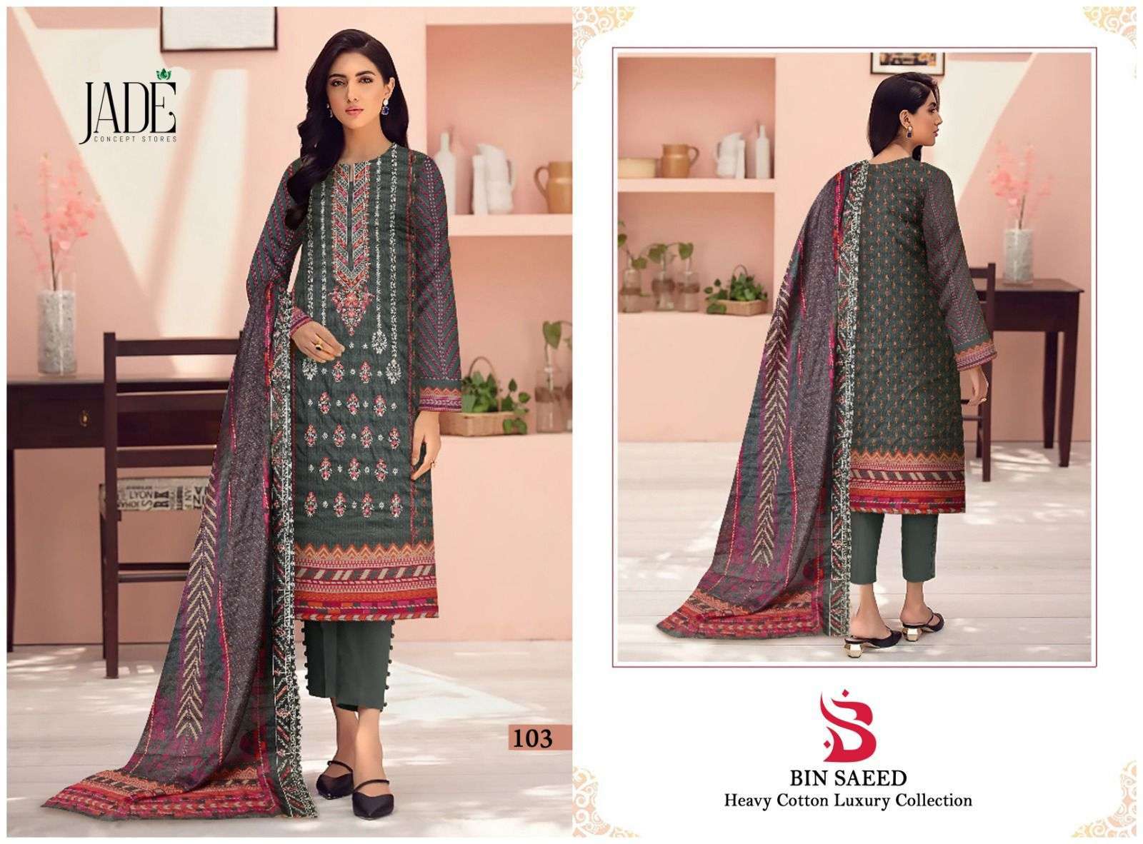 jade by bin saeed unstich designer salwar suits catalogue online