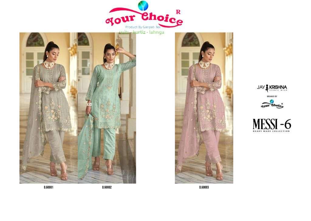 messi vol-6 by your choice exclusive designer salwar suits catalogue collection 2023