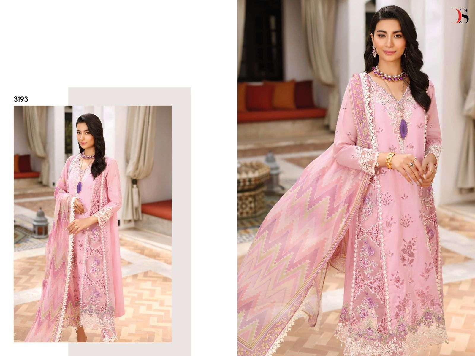 Buy Pink Chikankari Pakistani Suit | Kanchan Fashion