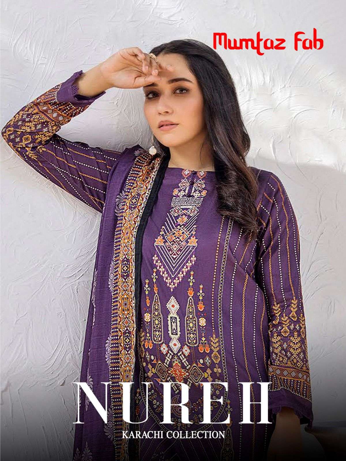 nureh by mumtaz fab pakistani salwar kameez catalogue manufacturer surat