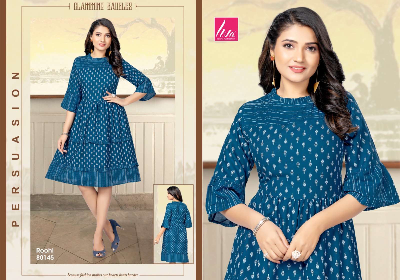 roohi by mayra fancy look designer kurtis catalogue online price surat