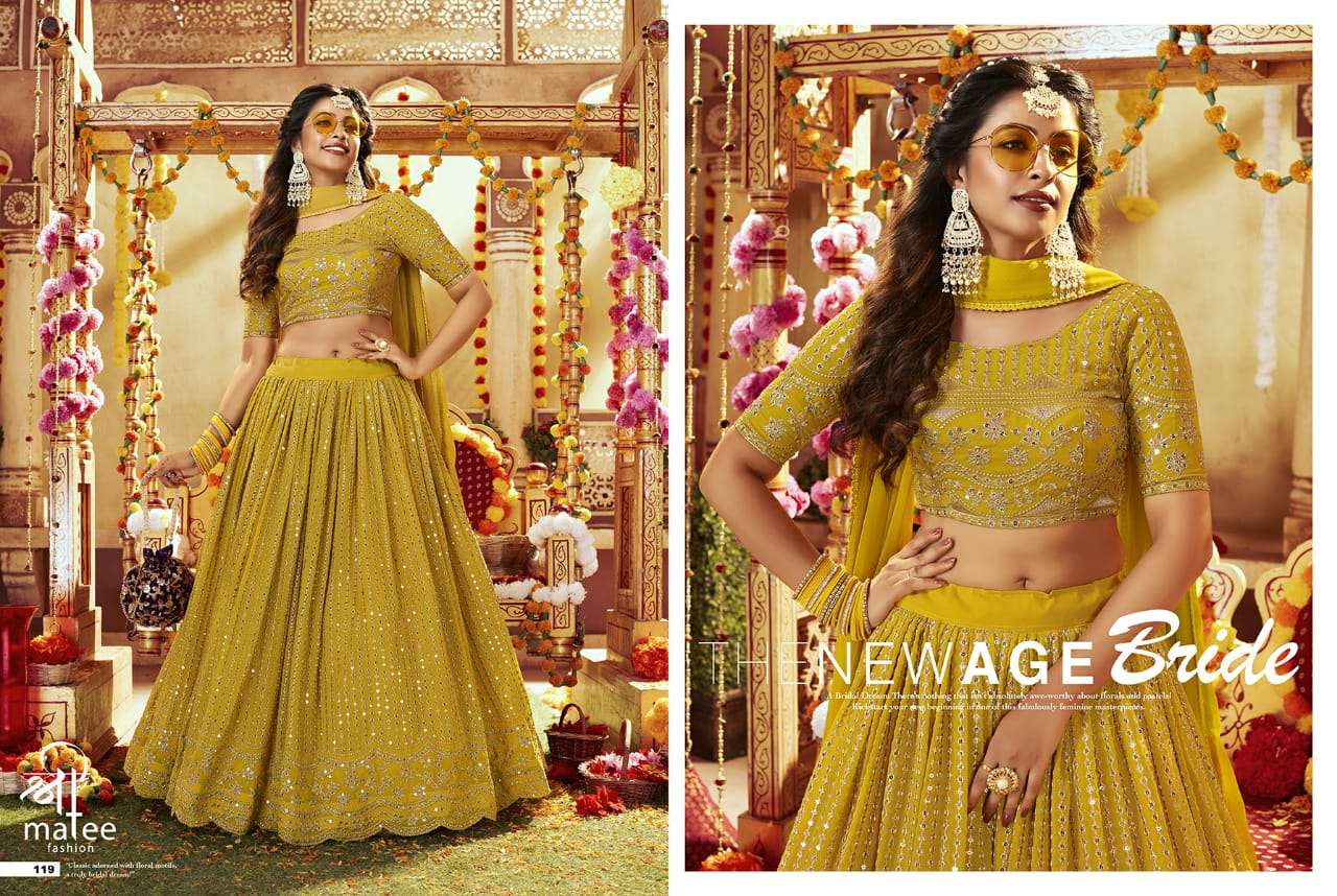 shreematee anaya 117-120 series function special designer lehenga catalogue online price surat