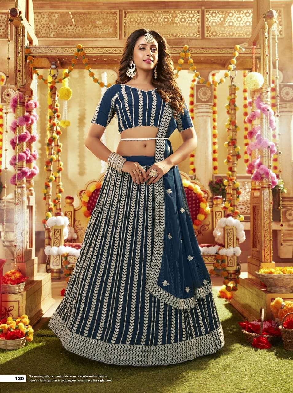 shreematee anaya 117-120 series function special designer lehenga catalogue online price surat