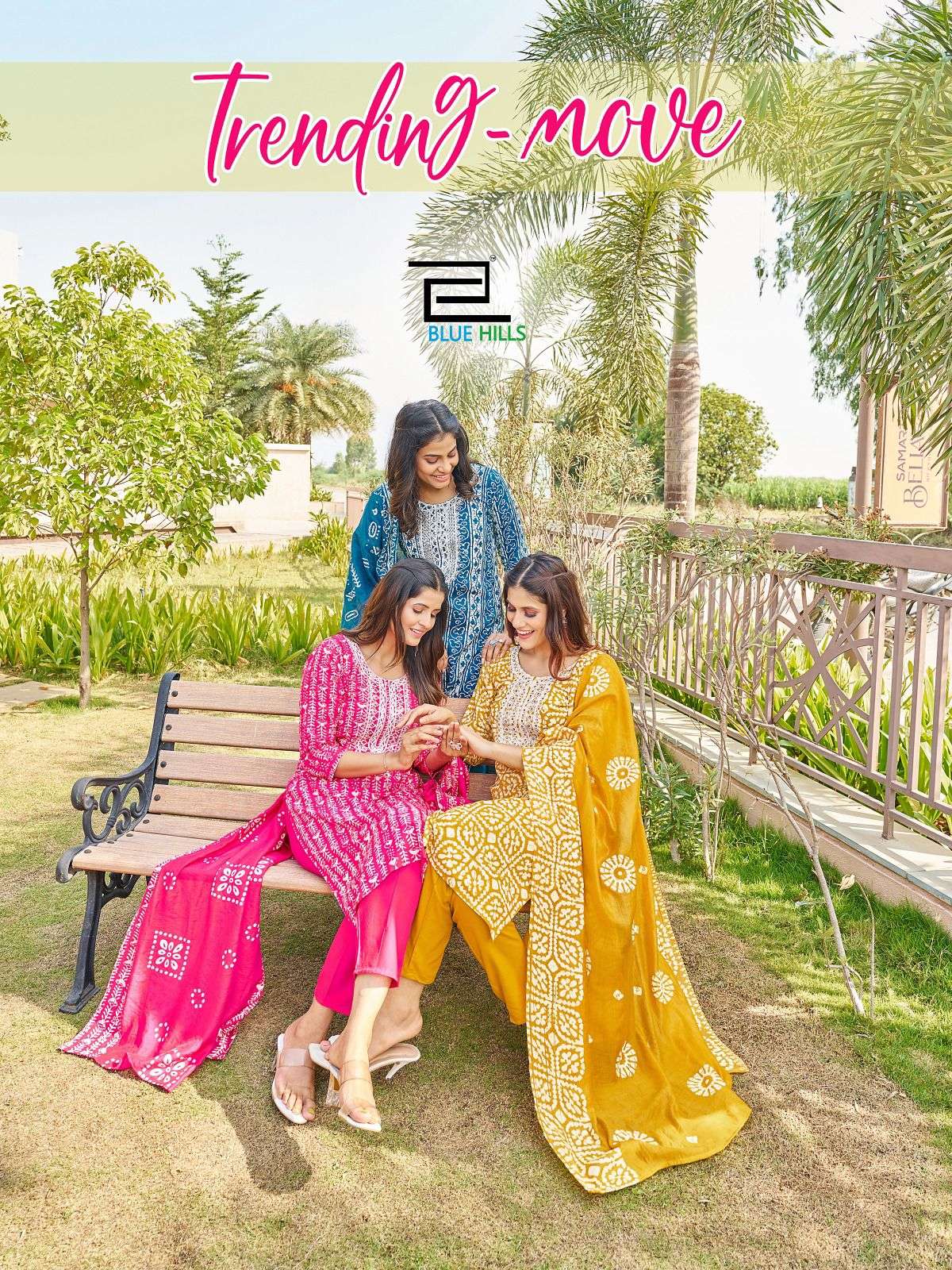 trending move by bluehills branded kurtis catalogue online dealer surat