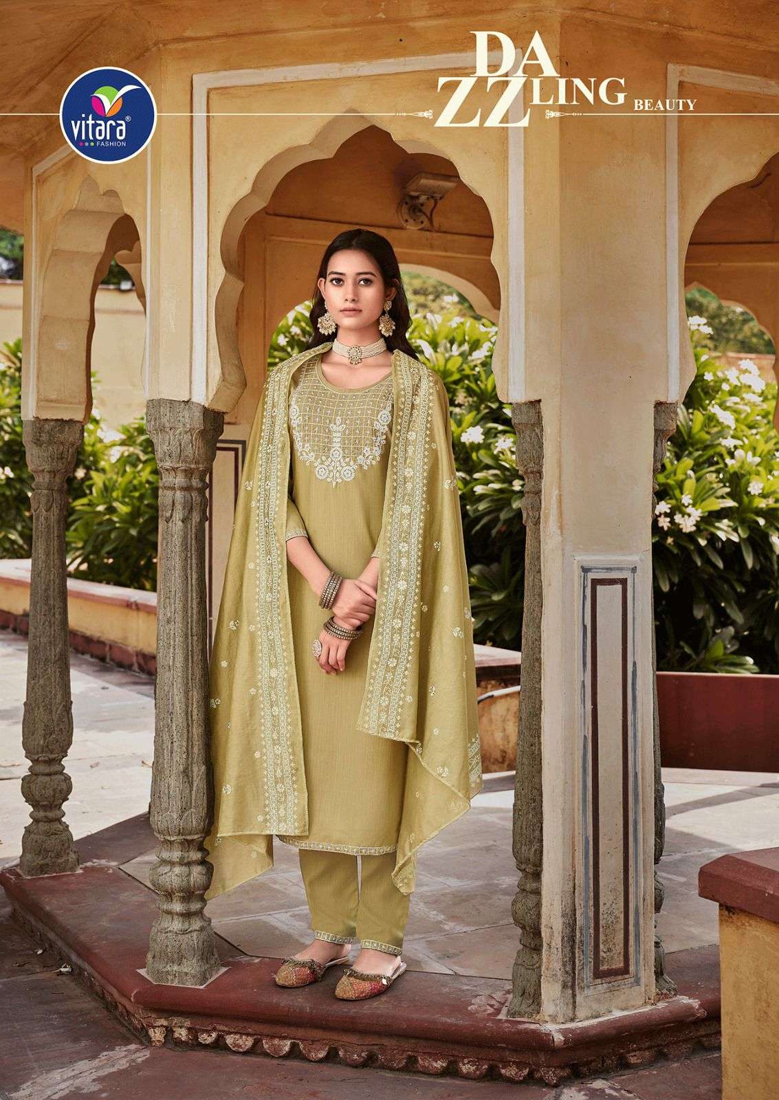 alaska by vitara fashion exclusive designer kurti pant with dupatta catalogue wholesale collection surat 