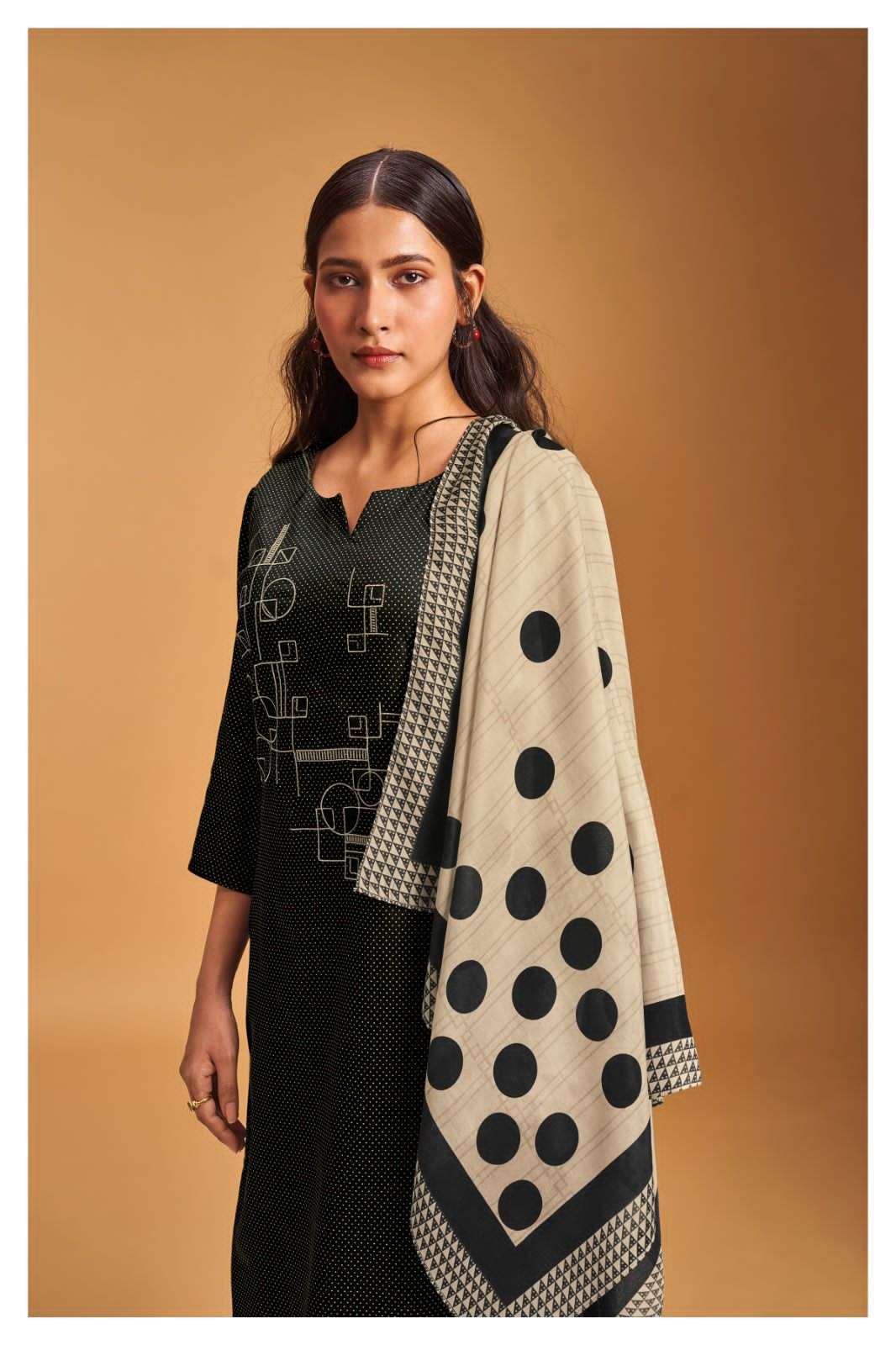 Polka dot salwar suits online best sale