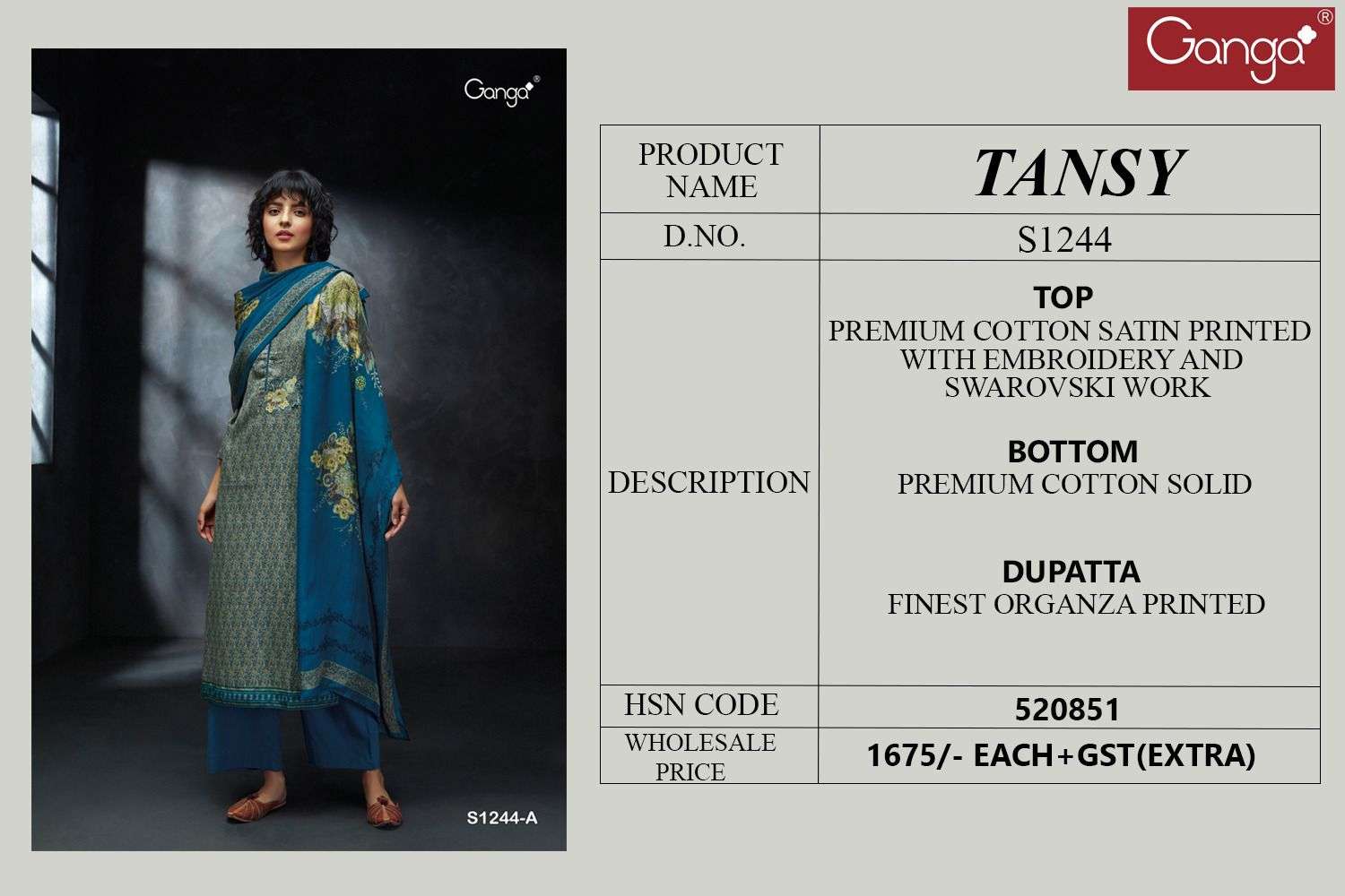 T And M Designer Gatha 01 Designer Print Silk Branded Occasion Wear Dress  Suppliers