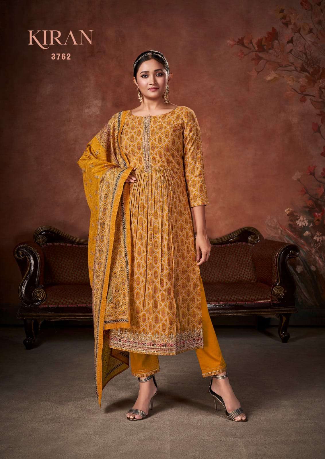 kiran 3761-3766 series by rang unstitched designer dress material catalogue online collection surat