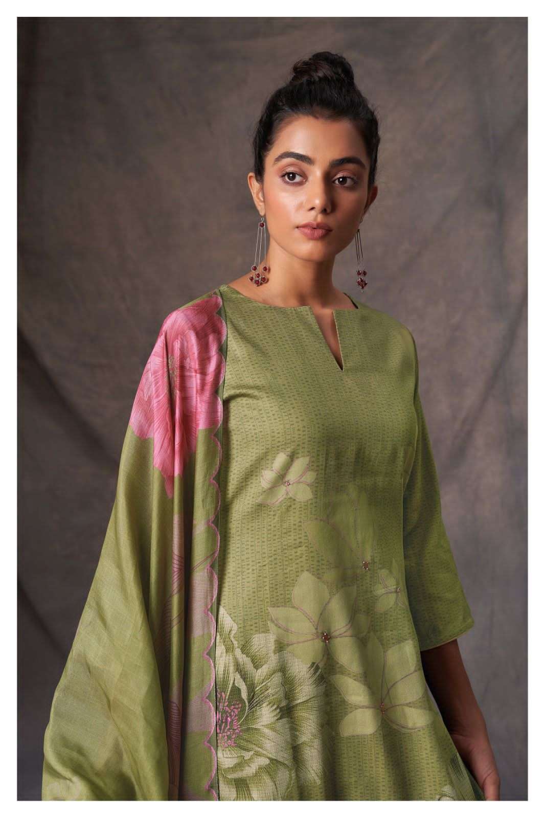 winnie 1831 series by ganga premium cotton silk top bottom with dupatta catalogue design 2023