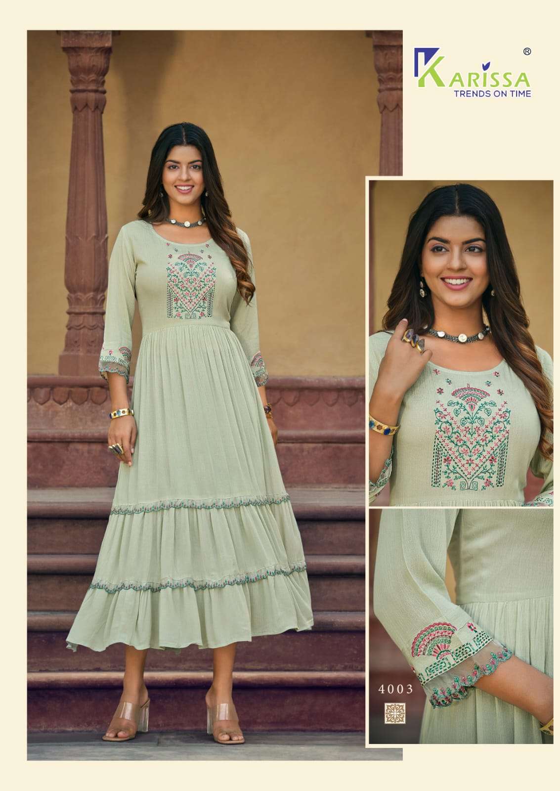 Latest Designer cotton Kurtis by YB Trends at Rs.549/Piece in surat offer  by Yogi Brothers