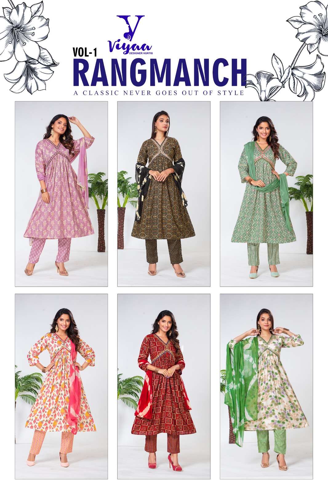Rewaa fashion Rangmanch Organza With digital Printed Saree collection