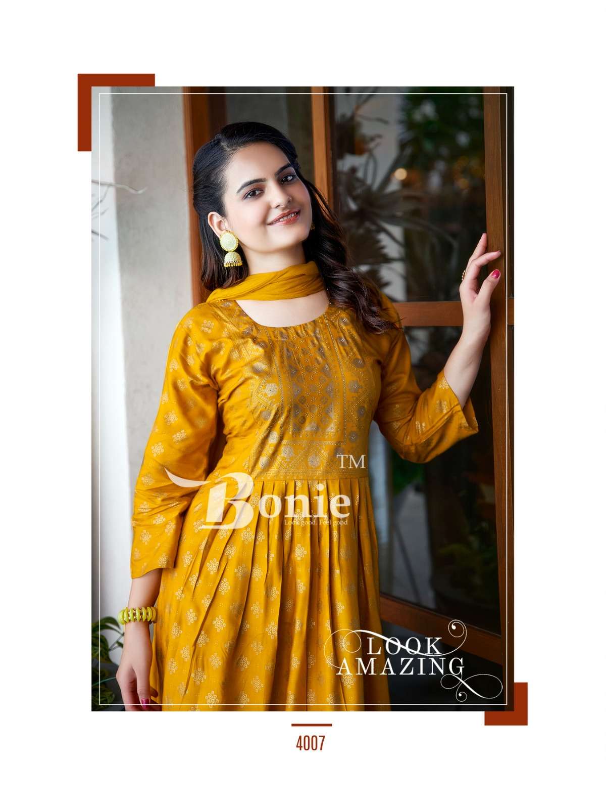 bonie vasudhaa vol 4 4001-4008 series reyon nyra cut kurti pant set catalogue wholesale dealer best rate surat 