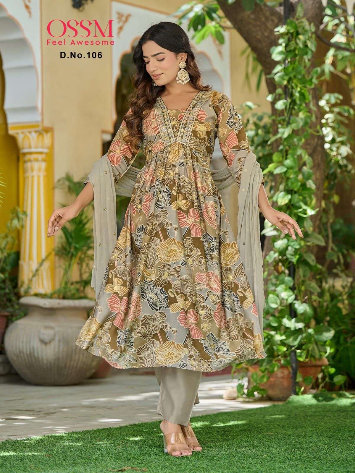 we feel-in 101-106 series fancy kurtis with pant catalogue online supplier  surat