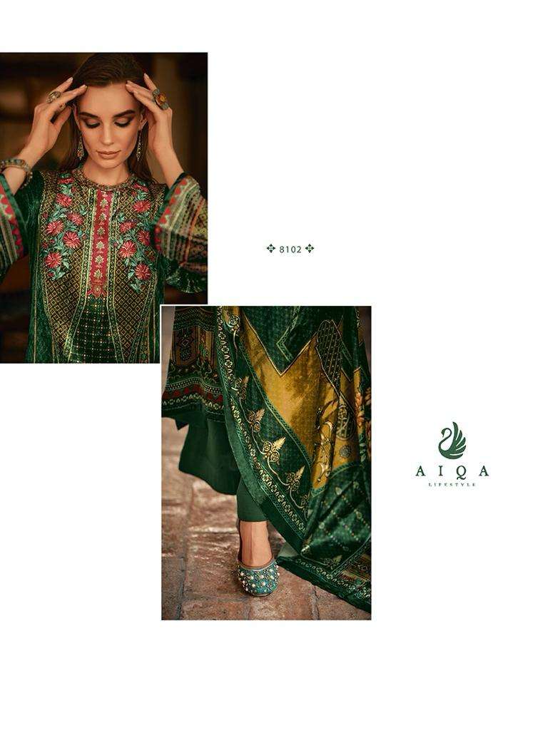the new vintage aiqa lifestyle 8101-8107 series latest fancy pakistani salwar kameez wholesaler surat gujarat