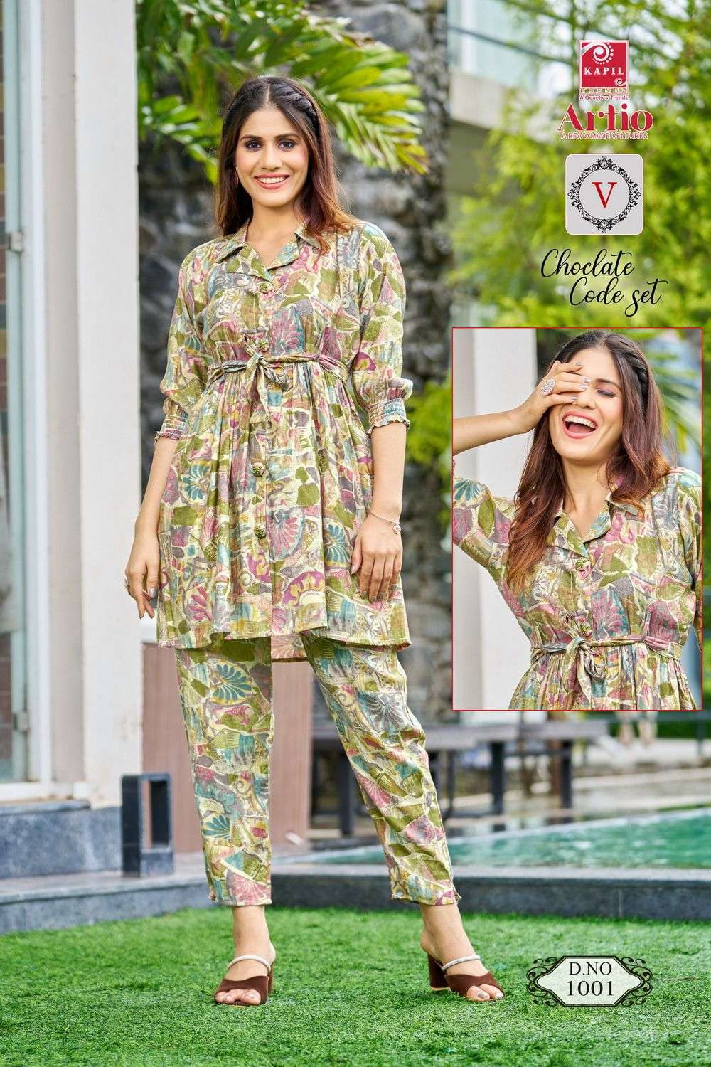 choklet kapil trendz 1001-1013 series latest designer fancy cord set wholesaler surat gujarat