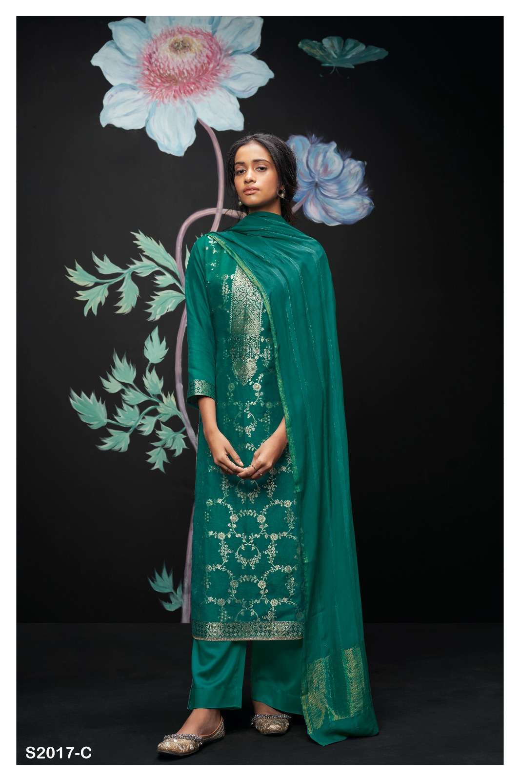 ganga janece 1830 series premium cotton designer salwar suits catalogue  online supplier surat