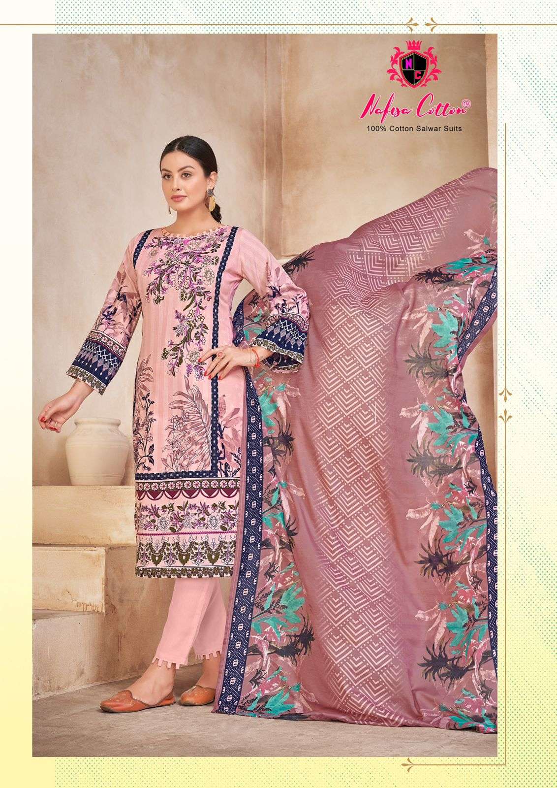 Kesar Karachi Shahin Pashmina Printed Winter Suit 22001