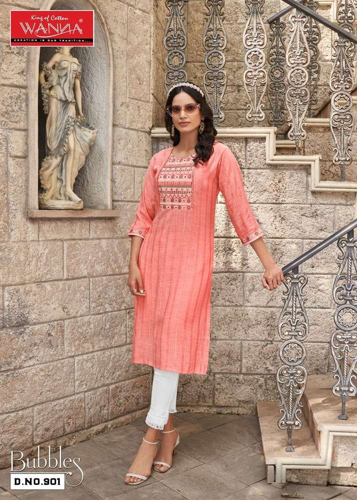 bubbles wanna 901-908 series latest designer cord set kurti set wholesaler surat gujarat