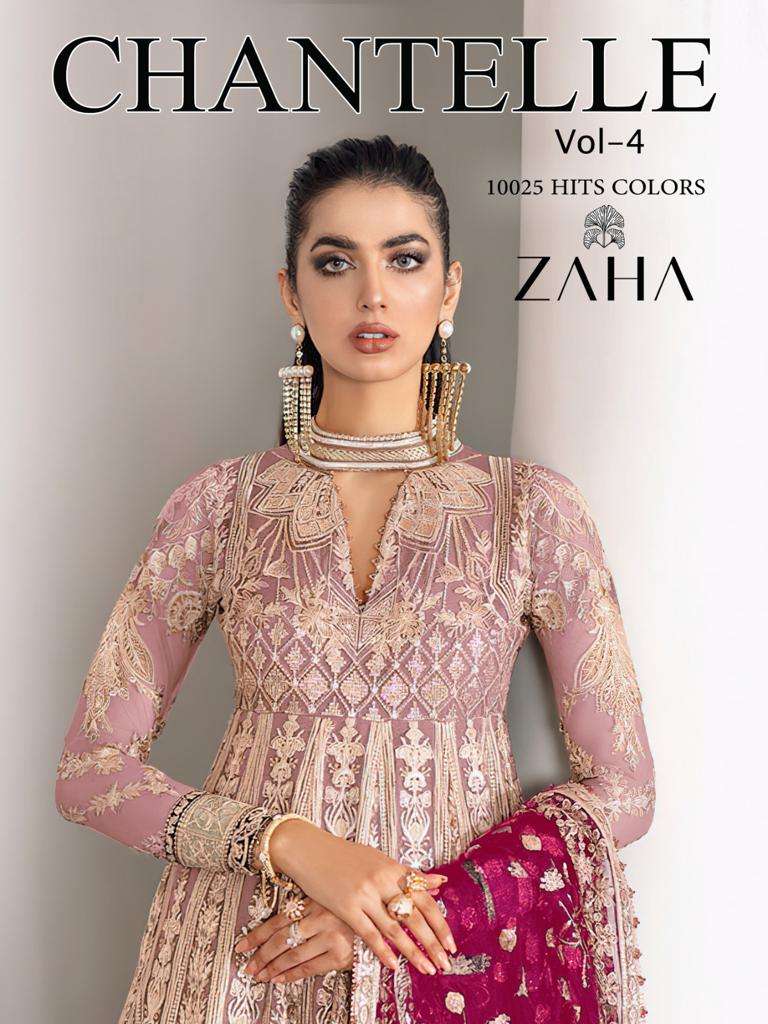 chantelle vol-4 zaha 10025 colour series designer pakistani salwar