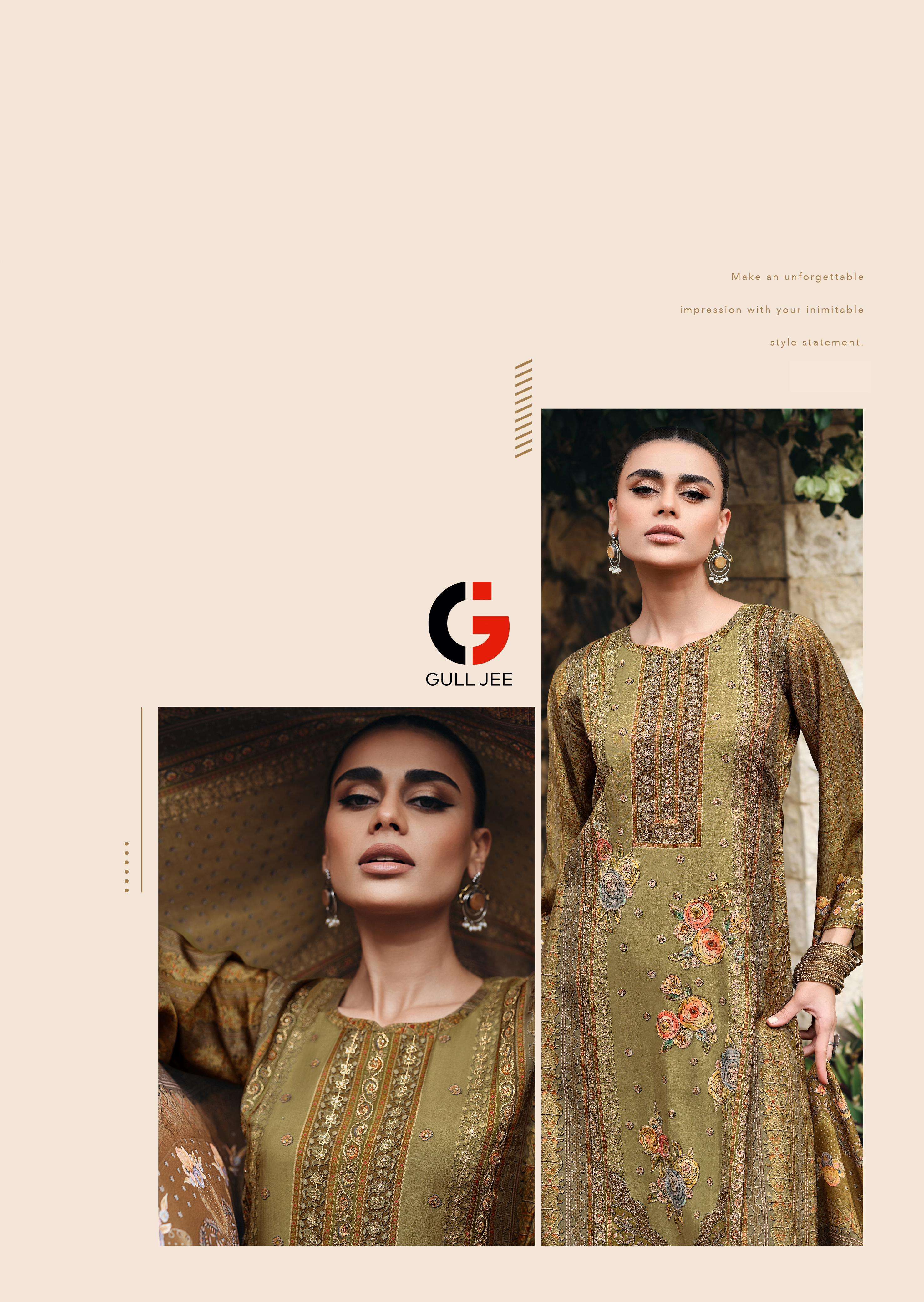 ethnicity 10001-10006 series by gull jee viscose muslin designer dress catalogue wholesaler surat