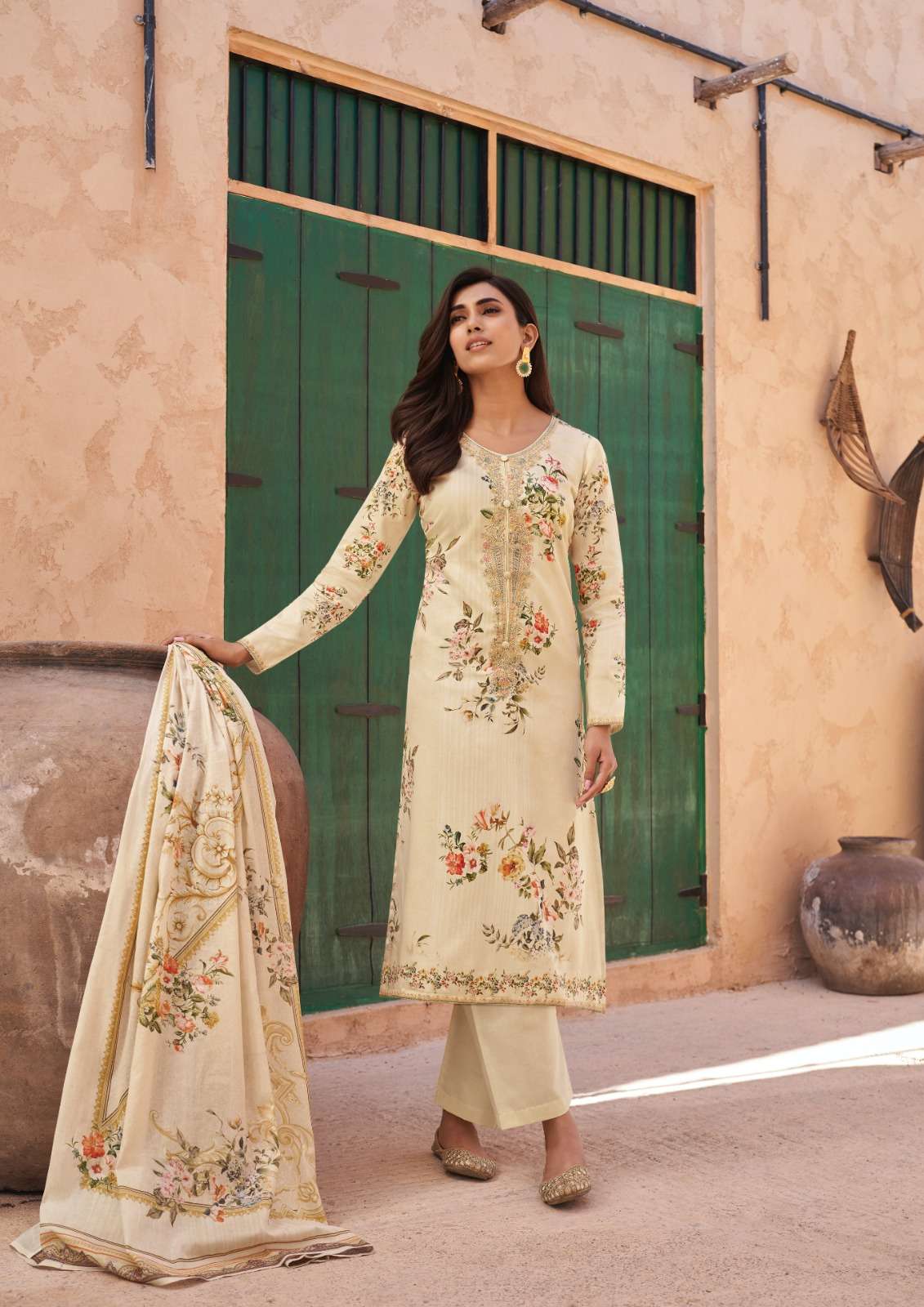hermitage amahle 5001-5006 series viscose jam cotton embroidred salwar kameez wholesaler online shopping surat 