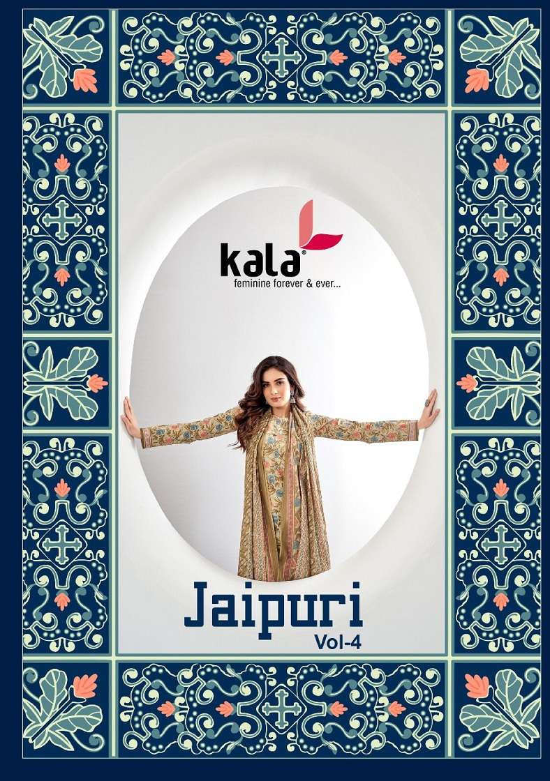 kala fashion jaipuri vol-4 5601-5612 series trendy designer wholesale  kurtis online supplier surat