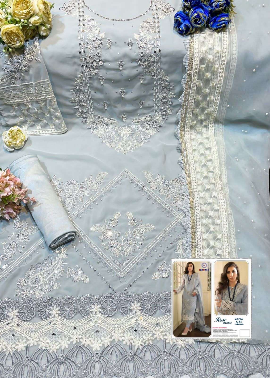 shanaya rose bridel s 87 exclusive party wear pakistani georgette suits online shopping wholesale bazaar surat 