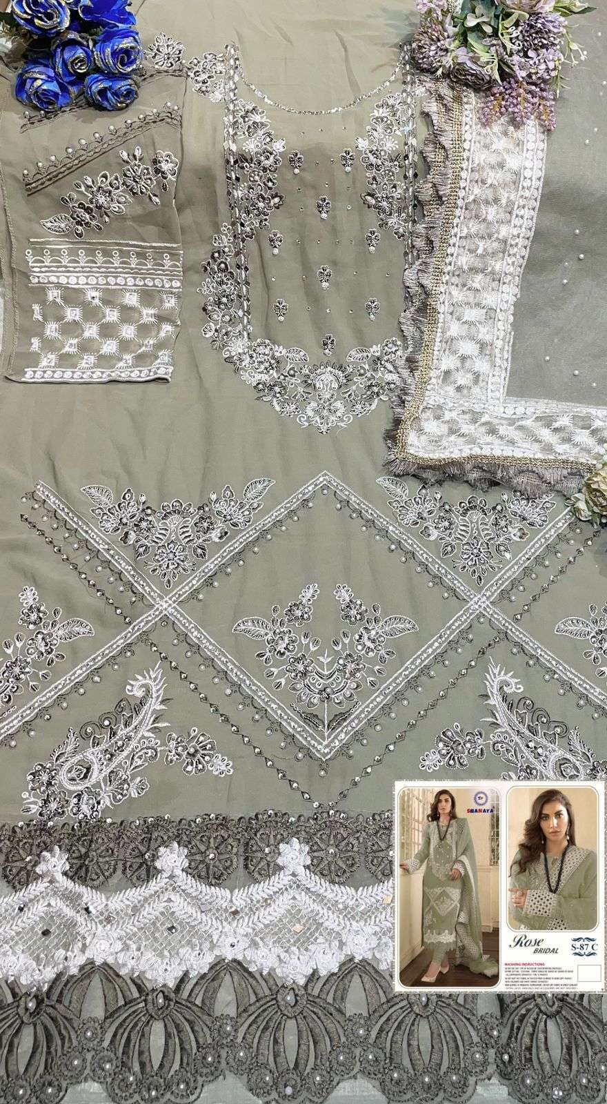 shanaya rose bridel s 87 exclusive party wear pakistani georgette suits online shopping wholesale bazaar surat 