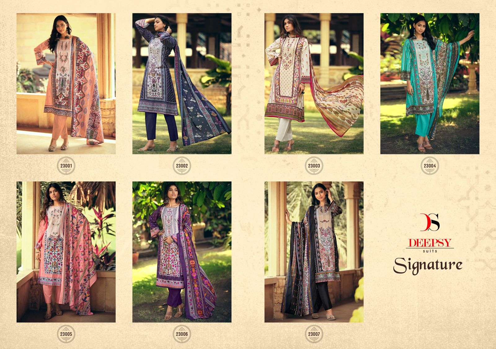 deepsy suits signature pure cotton chiffon dupatta catalogue wholesale best rate surat 