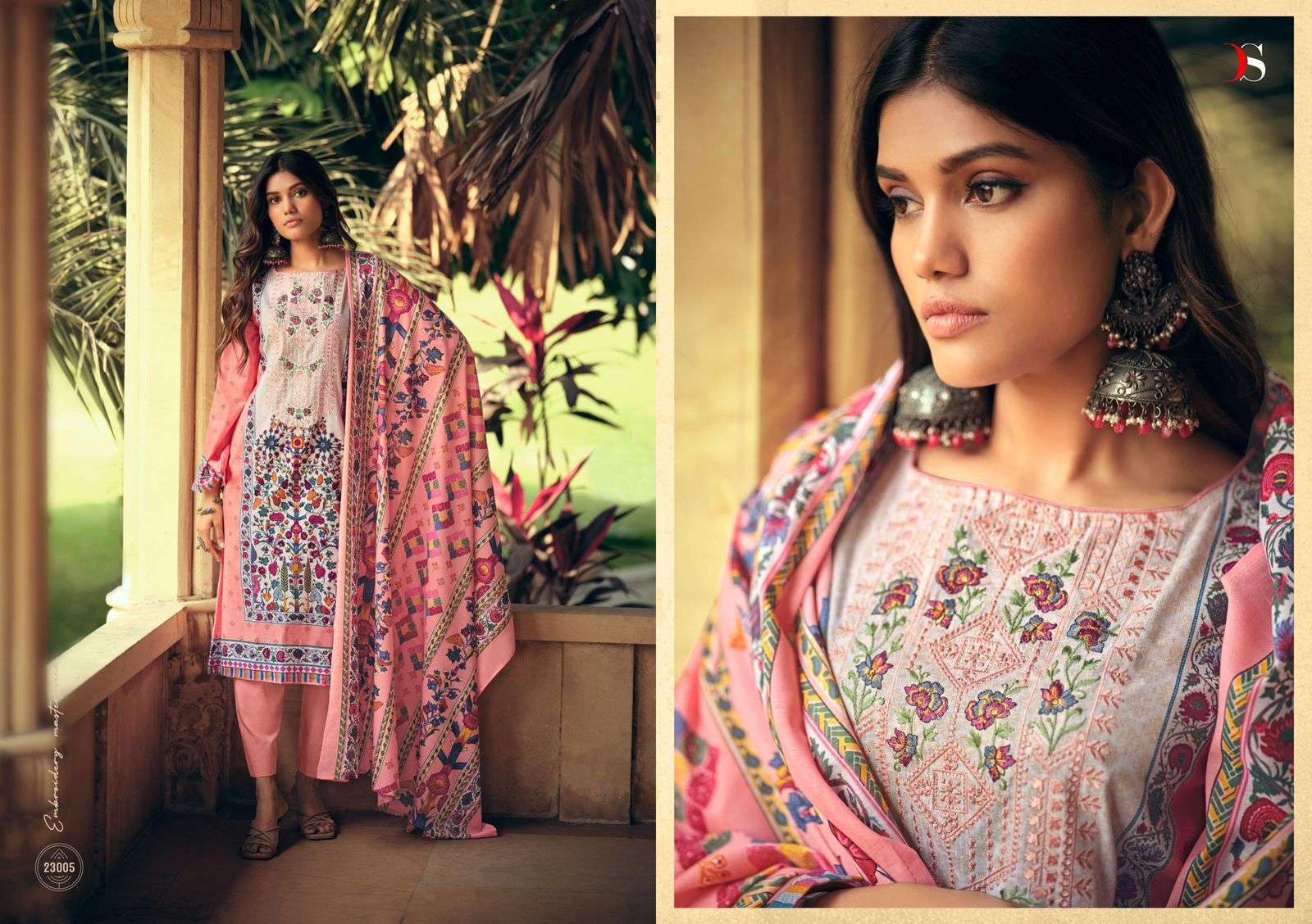 deepsy suits signature pure cotton chiffon dupatta catalogue wholesale best rate surat 