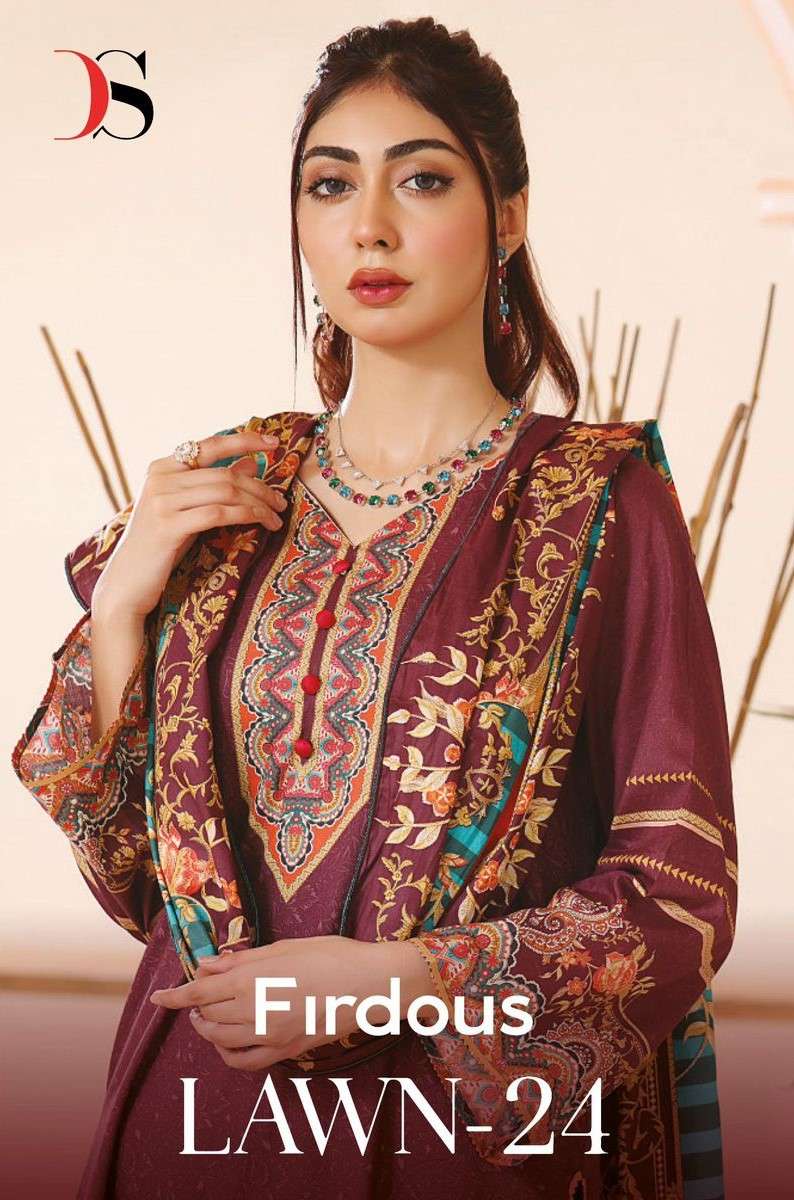 firdous lawn vol-24 5011-5018 series by deepsy suits fancy designer pakistani suits catalogue online wholesale surat