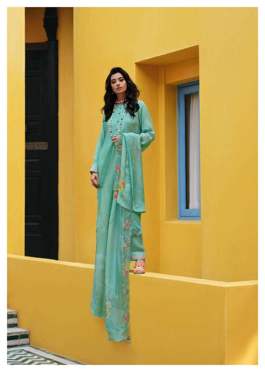 eleganza by varsha fashion digital print with embroidered work dress material catalogue wholesale price surat gujarat