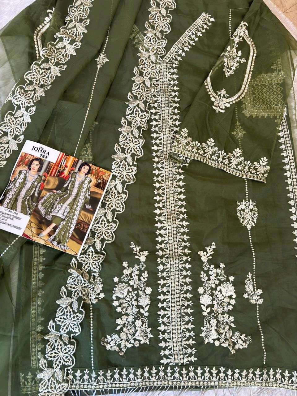 johara tex 139 colours heavy embroidery work organza designer salwar suits catalogue online wholesale surat gujarat