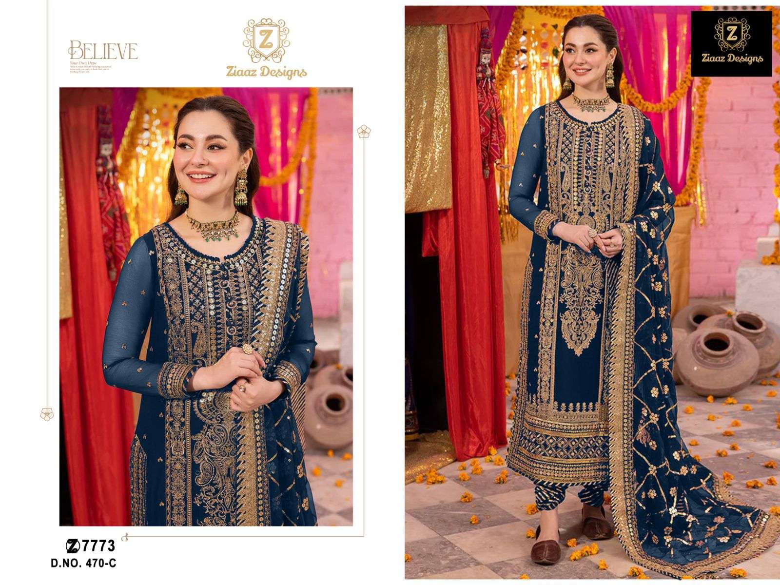 ziaaz designer 470 colours georgette designer pakistani suits online market surat gujarat 