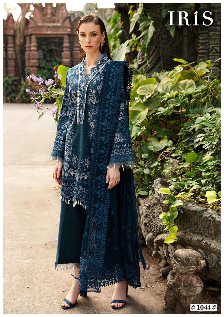 afsanah vol-5 by iris 1041-1050 series pure cotton material for suits catalogue wholesaler price surat gujarat 