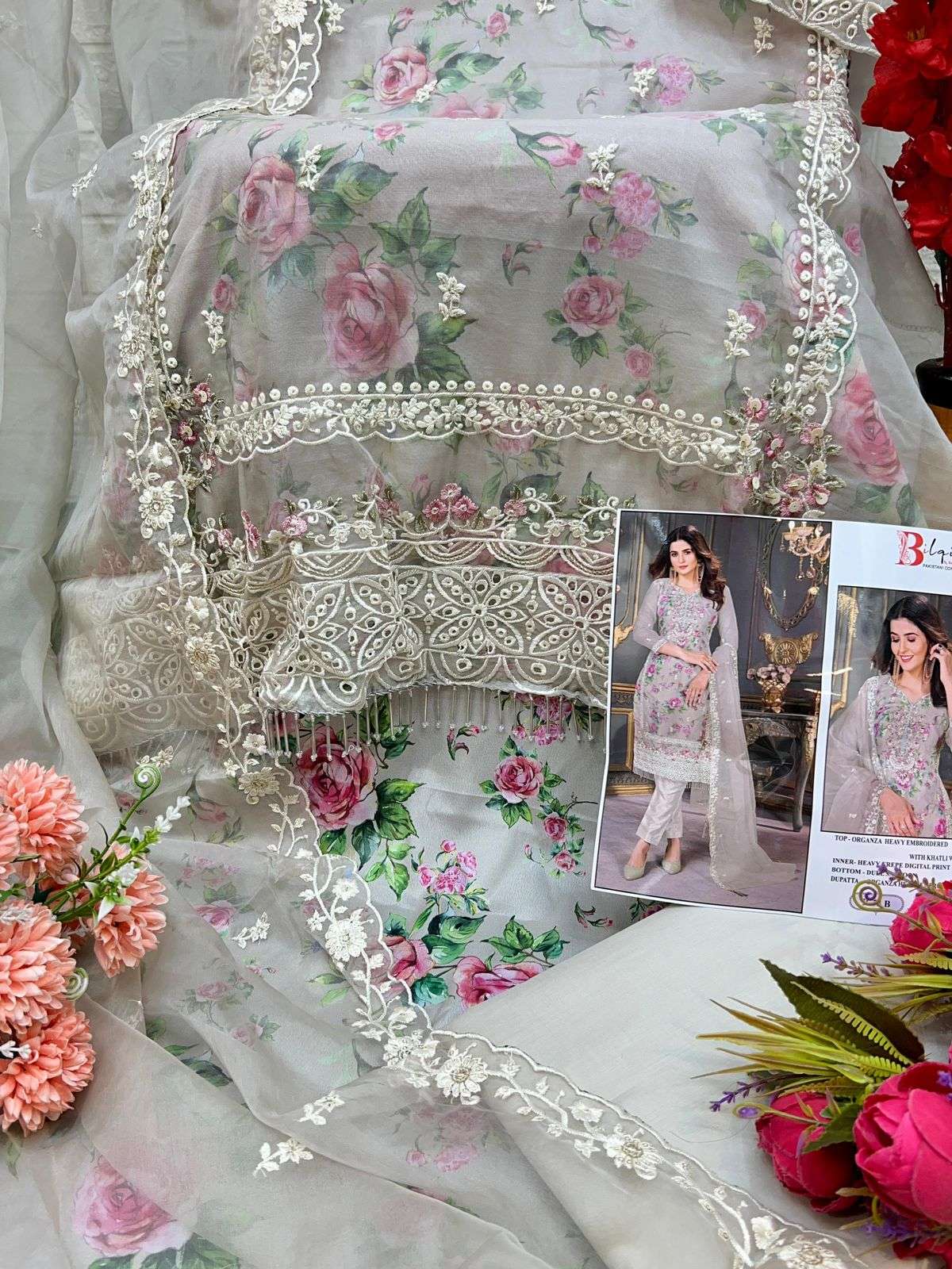 bilqis b-53 a to d heavy embroidered with khatli work designer suits catalogue online dealer surat gujarat 